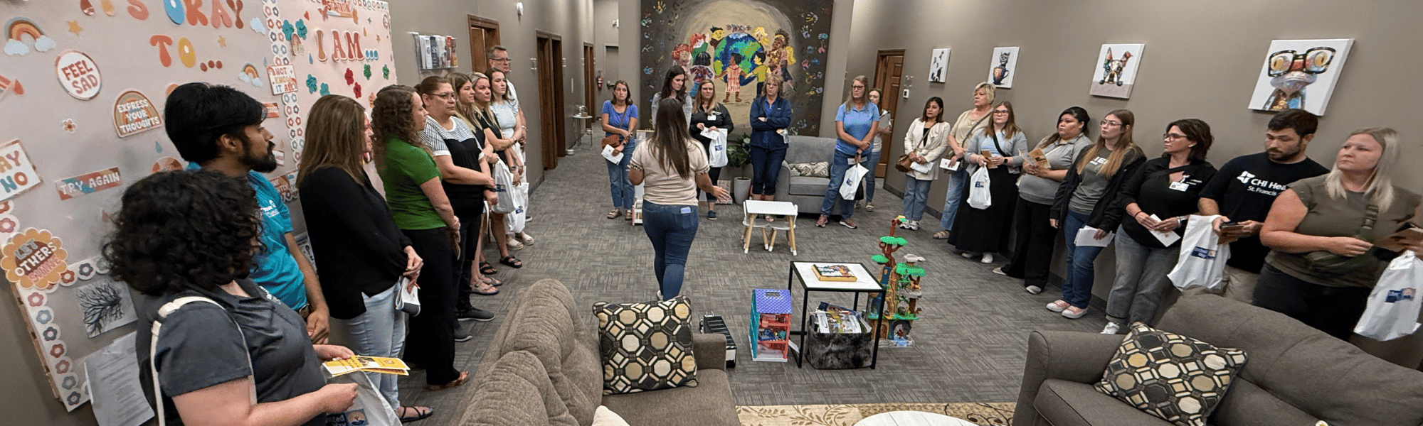 Participants of Tour of Agencies 2025 learn more about First Light Child Advocacy Center.