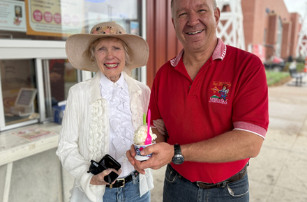 Scoops customers Todd and Kathryn Ritterbush.