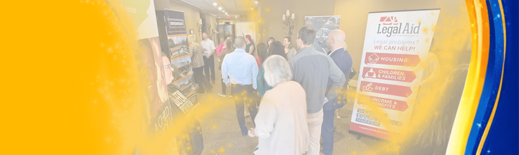 People entering the Heartland United Way Annual Meeting 2025